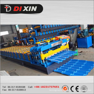 Dx Step Steel Glazed Tile Roll formando máquina